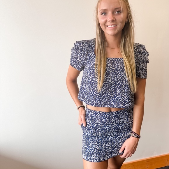 Leopard Print Matching Skirt Set - Picture 3 of 3